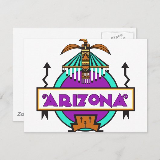 Thunderbird-Schild Postkarte (Vorne/Hinten)