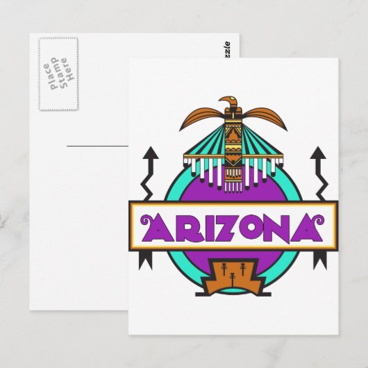 Thunderbird-Schild Postkarte (Vorne/Hinten)