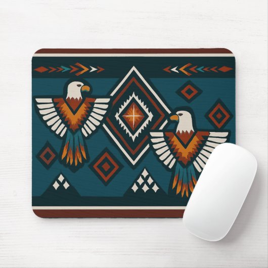 Thunderbird Spirit Tribal Muster Mouse Pad Mousepad (Mit Mouse)