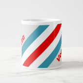 Thunderbird-Streifen mit Namen Jumbo-Tasse (Vorderseite)
