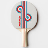 Thunderbird Stripe Loop mit Namen Tischtennis Schläger (Rückseite)