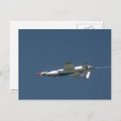 Thunderbird T-38 Jet auf dem Kopf Postkarte (Vorne/Hinten)