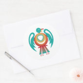 Thunderbird v2 runder aufkleber (Umschlag)