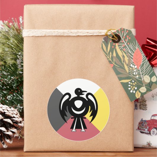 Thunderbird v2 runder aufkleber (Feiertag)