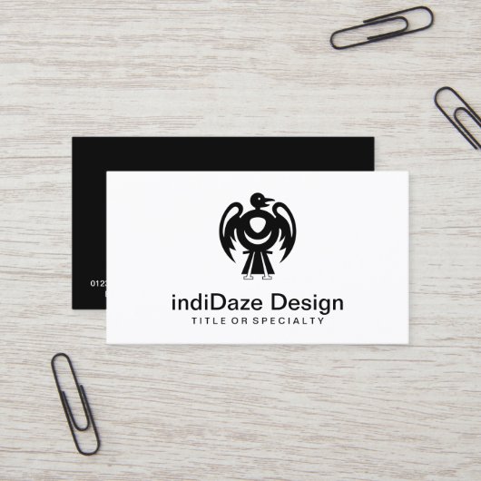 Thunderbird v2 visitenkarte (Vorderseite/Rückseite Beispiel)