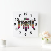 Thunderbird Wall Clock Quadratische Wanduhr (Zuhause)