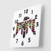 Thunderbird Wall Clock Quadratische Wanduhr (Winkel)