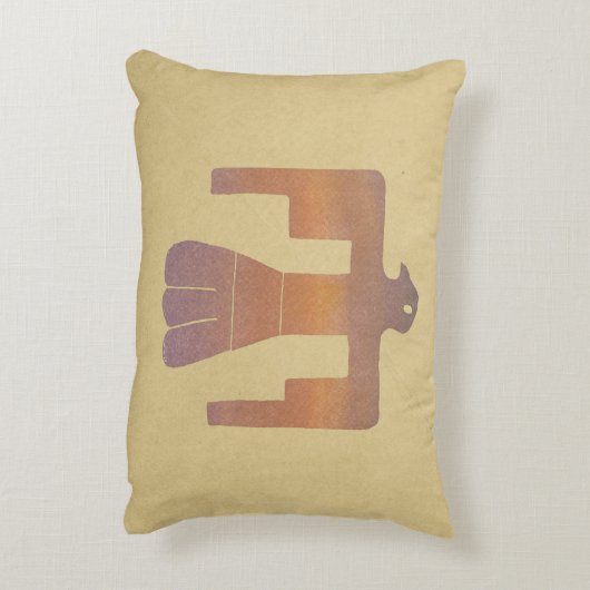 Thunderbird Watercolor Dekokissen (Rückseite(Vertikal))