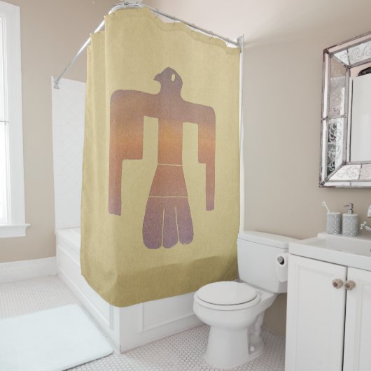 Thunderbird Watercolor Duschvorhang (Beispiel)