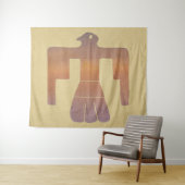 Thunderbird Watercolor Wandteppich (Beispiel (Horizontal))