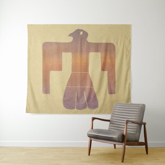 Thunderbird Watercolor Wandteppich (Beispiel (Horizontal))