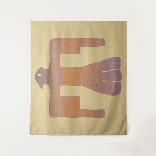 Thunderbird Watercolor Wandteppich (Vorderseite)