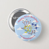 Thunderbirds 50. Blue Sky Birthday Abzeichen Button (Vorne & Hinten)
