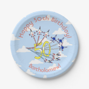 Thunderbirds 50. Geburtstag Blue Sky Papierplatte Pappteller