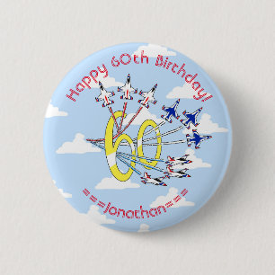 Thunderbirds 60. Blue Sky Geburtstagsabzeichen Button
