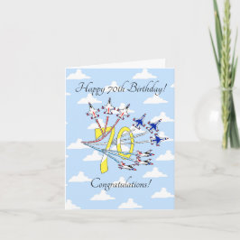 Thunderbirds 70. - Birthday Card Blue Sky Karte