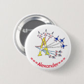Thunderbirds A Anfangsabzeichen Button (Vorne & Hinten)