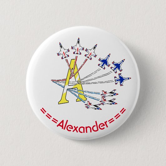 Thunderbirds a Initial Abzeichen Button (Vorderseite)