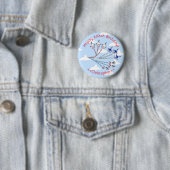 Thunderbirds Blue Sky Customizable Birthday Abzeic Button (Beispiel)