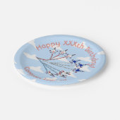 Thunderbirds Blue Sky Papierplatte Pappteller (Schrägansicht)