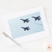 Thunderbirds F-16 Airshow Rechteckiger Aufkleber (Umschlag)