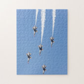 Thunderbirds F-16, welche die Fünfkarte Bildung Puzzle (Vertikal)