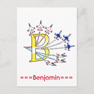 Thunderbirds Initial B Postkarte