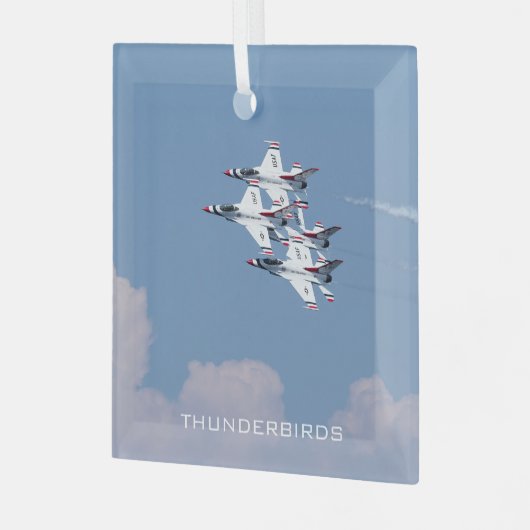 Thunderbirds Ornament Aus Glas (Vorderseite links)