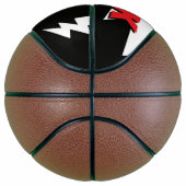 Thunderbolt lightning flash strikes personalized basketball (Rechts)