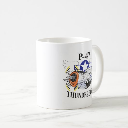 Thunderbolt p-47 kaffeetasse (VorderseiteRechts)