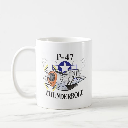 Thunderbolt p-47 kaffeetasse (Links)