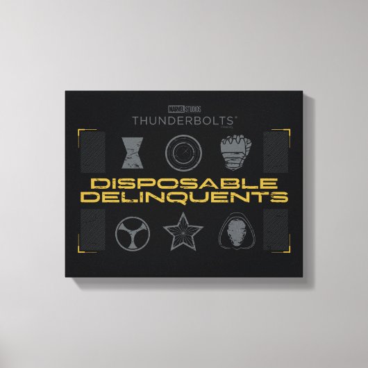 Thunderbolts* | Disposable Delinquents Leinwanddruck (Vorderseite)