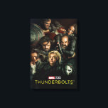 Thunderbolts* | Group Fighting Theatrical Leinwanddruck<br><div class="desc">Featuring the likeness of: Wyatt Russell, Hannah John-Kamen, David Harbour, Sebastian Stan, Lewis Pullman, and Florence Pugh| Check out Marvel Studios’ Thunderbolts*, featuring an ensemble of the MCU’s most iconic anti-heroes and reformed villains. The artwork captures a chaotic, gritty group portrait where the team is literally and figuratively at each...</div>