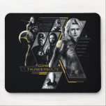 Thunderbolts* | Group Graphic Mousepad<br><div class="desc">Featuring the likeness of: Wyatt Russell, David Harbour, Sebastian Stan, Lewis Pullman, and Florence Pugh| Keep the Thunderbolts* close with this sharp, multi-panel design. Combining halftone textures with bold gold highlights, this graphic captures the identities of the MCU's most talented anti-heroes. It’s a sleek, tech-inspired look that fits perfectly on...</div>