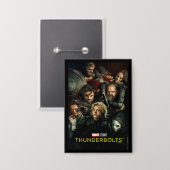 Thunderbolts* | Gruppe kämpft theatralisch Button (Vorderseite/Rückseite)