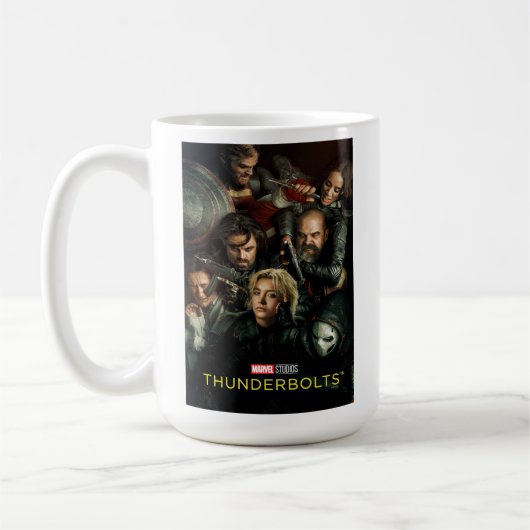 Thunderbolts* | Gruppe kämpft theatralisch Kaffeetasse (Links)