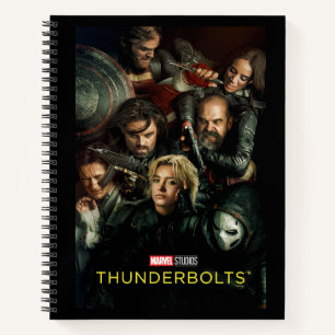 Thunderbolts* Gruppe kämpft theatralisch Notizblock
