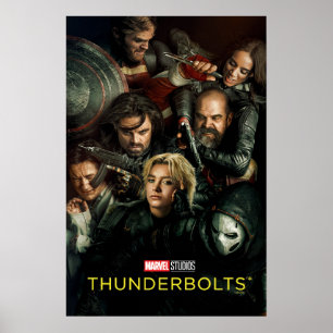 Thunderbolts*   Gruppe kämpft theatralisch Poster