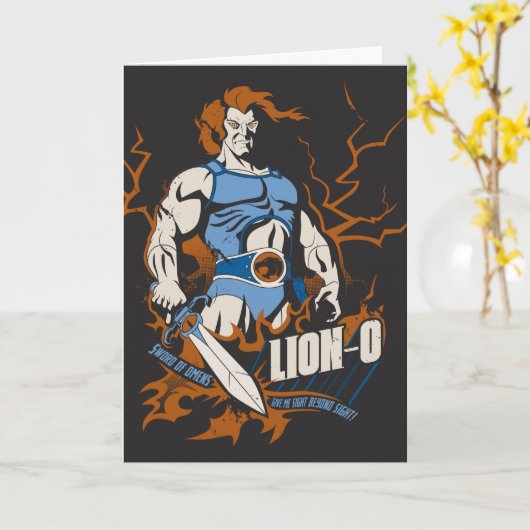 ThunderCats | Lion-O Electric Graphic Karte (Gelbe Blume)