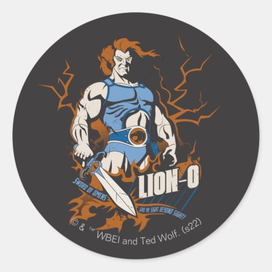ThunderCats | Lion-O Electric Graphic Runder Aufkleber (Vorderseite)
