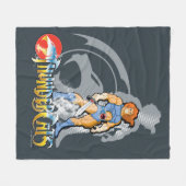ThunderCats | Lion-O Halfttone Shadow Graphic Fleecedecke (Vorderseite (Horizontal))