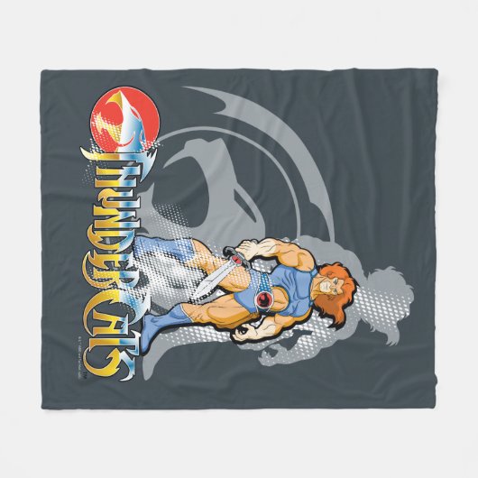 ThunderCats | Lion-O Halfttone Shadow Graphic Fleecedecke (Vorderseite (Horizontal))