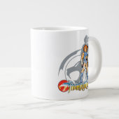 ThunderCats | Lion-O Halfttone Shadow Graphic Jumbo-Tasse (Vorderseite Rechts)