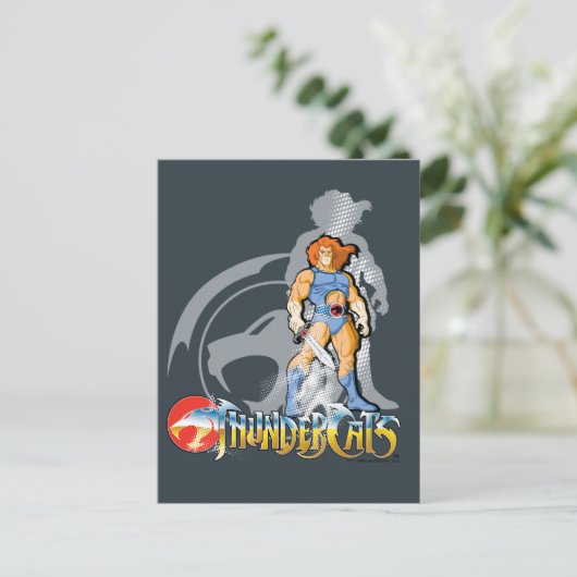 ThunderCats | Lion-O Halfttone Shadow Graphic Postkarte (Stehend Vorderseite)