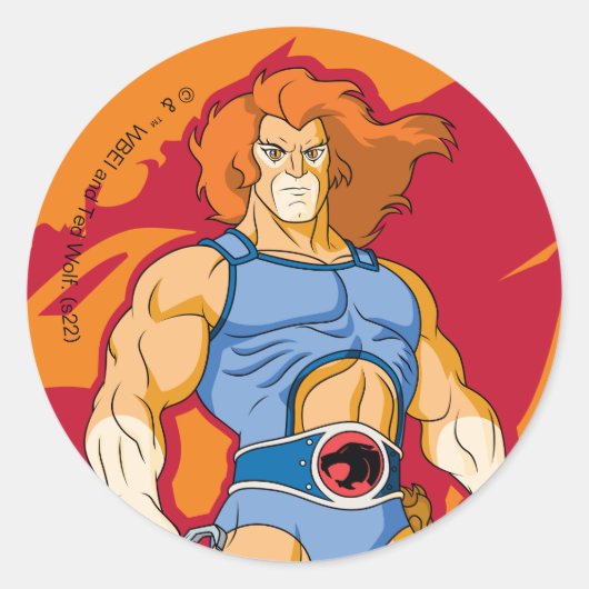 ThunderCats | Lion-O-Zeichen Grafik Runder Aufkleber (Vorderseite)