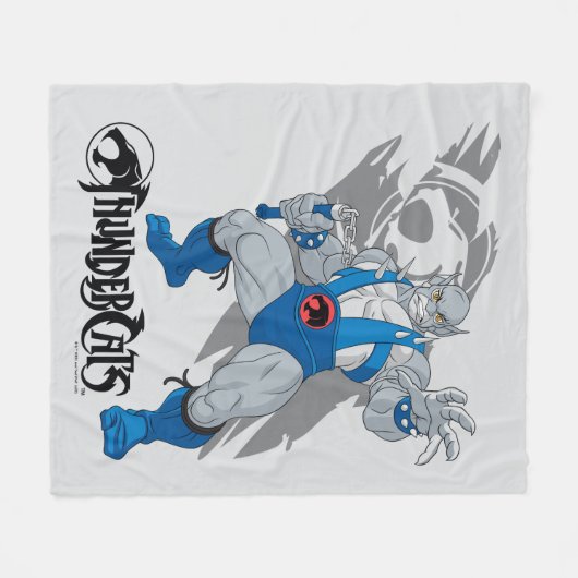 ThunderCats | Panthro-Zeichen Grafik Fleecedecke (Vorderseite (Horizontal))