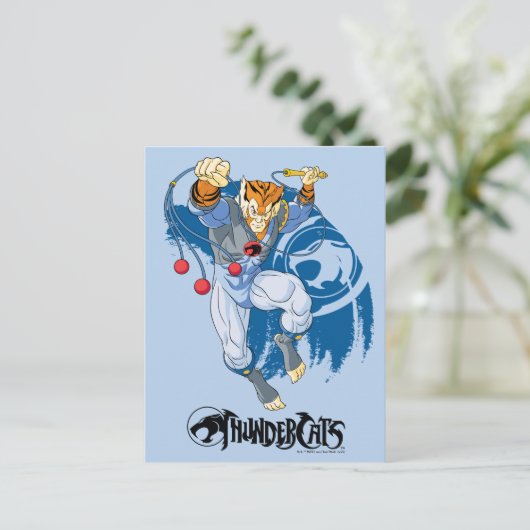 ThunderCats | Tygra-Zeichen Grafik Postkarte (Stehend Vorderseite)