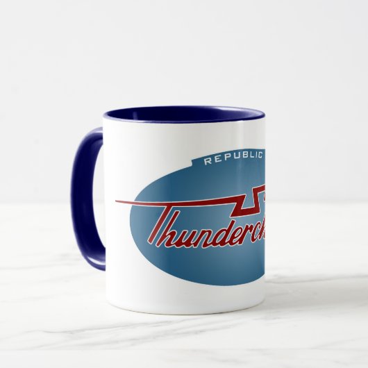 Thunderchief Emblem-Kaffee-Tasse Tasse (Vorderseite Links)