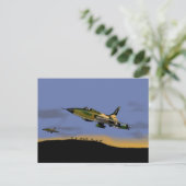 ThunderChief F105 Kampfbomber Postkarte (Stehend Vorderseite)
