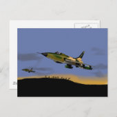 ThunderChief F105 Kampfbomber Postkarte (Vorne/Hinten)